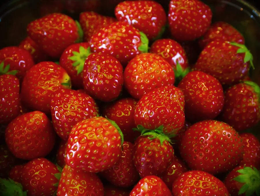 Berries and cancer prevention: fresh ripe strawberries
