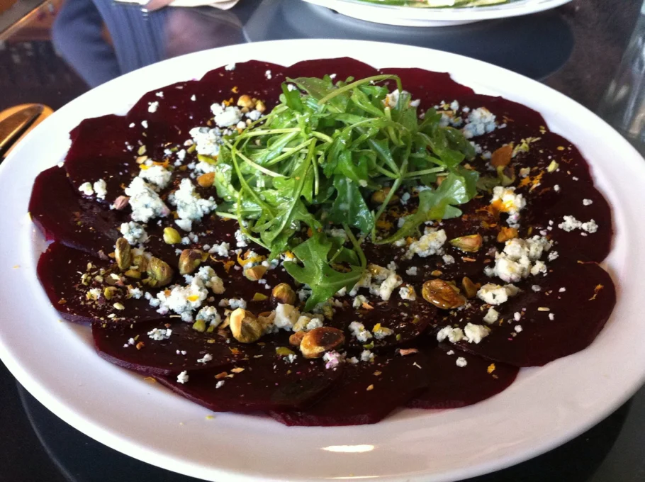 Beets and blood pressure: roasted beet salad with greens